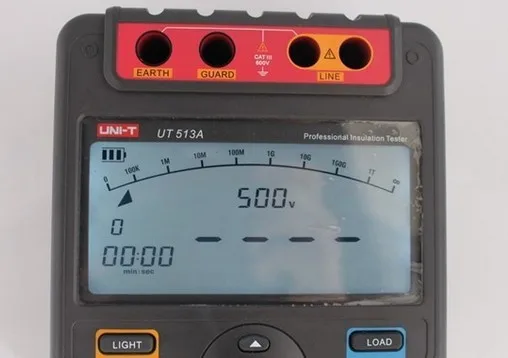 UNI-T UT513A цифровой измеритель заземления тестер сопротивления изоляции 5000V 1000MOhm USB интерфейс