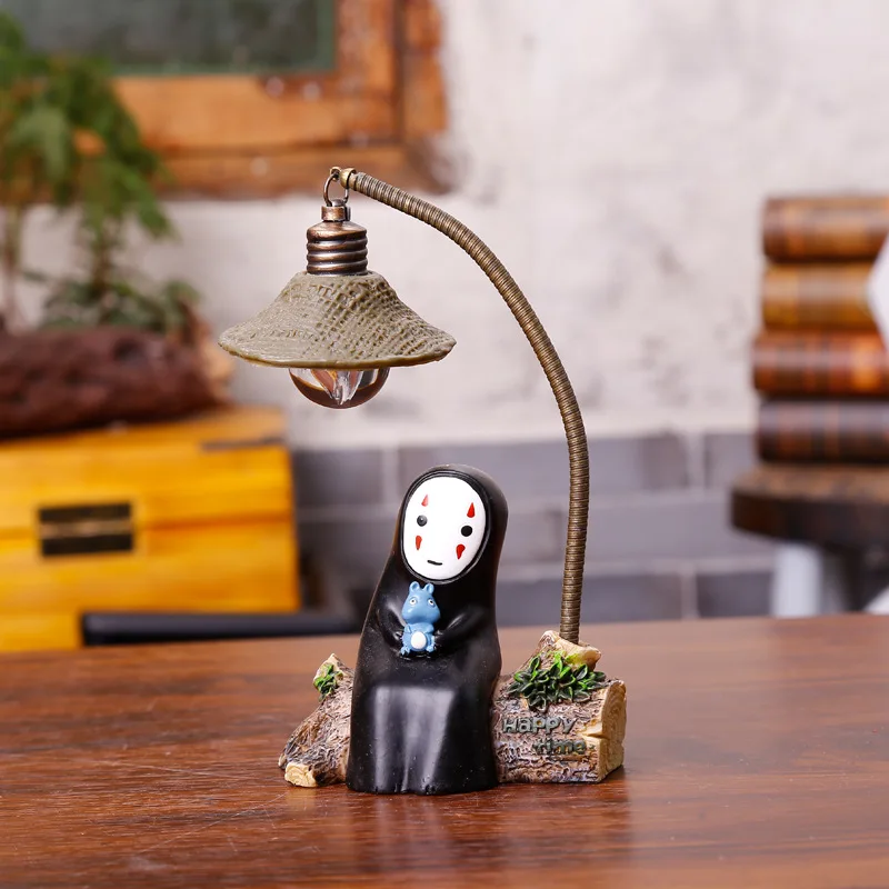 Нет лица Мужской лунный свет zakka декор смола Хаяо Миядзаки ночник мультфильм