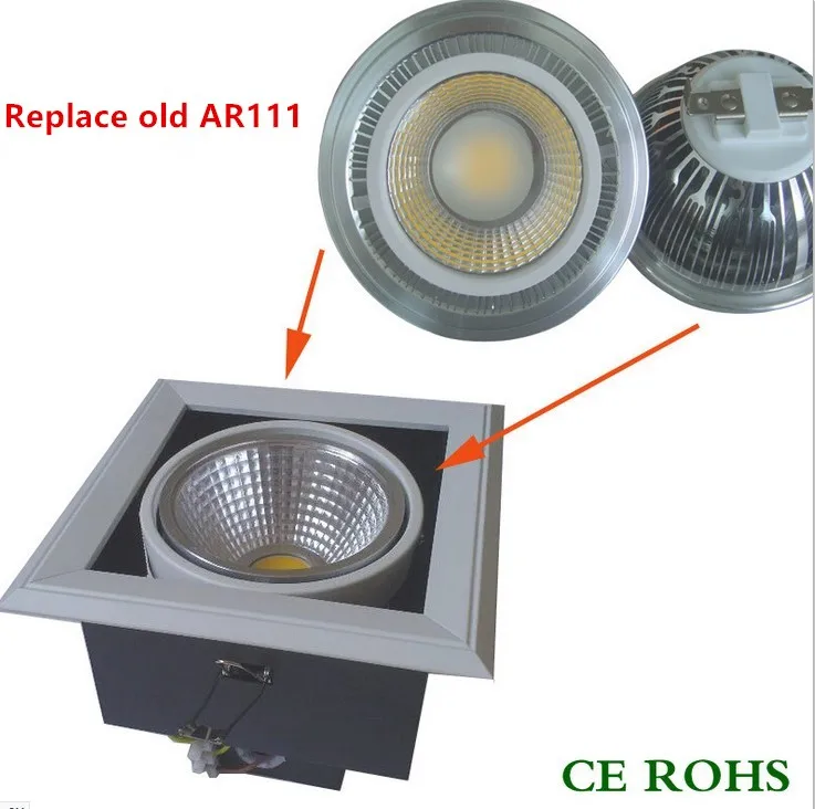 Faretti led ar111 cob затемнения 9 W потолочные прожекторы светодиодные лампы foco TECHO led cob gu10 gu53 светодиодные прожекторы