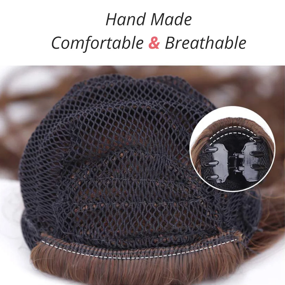 Synthetic Long Wavy Mini Claw on Ponytail Hair Extensions Fake Hair Piece for Women Black Brown Tail Hair Extension AISI BEAUTY