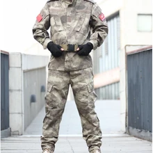 Тактическая Униформа с топом ATACS-AU куртка с походным походом Охота BDU Ripstop армейские камуфляжная форма военные брюки