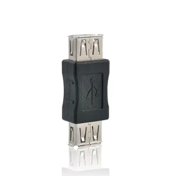 

Mayitr New USB 2.0 A Female To A Female Black Adapter 4.5cm High Quality Converter Coupler Connector