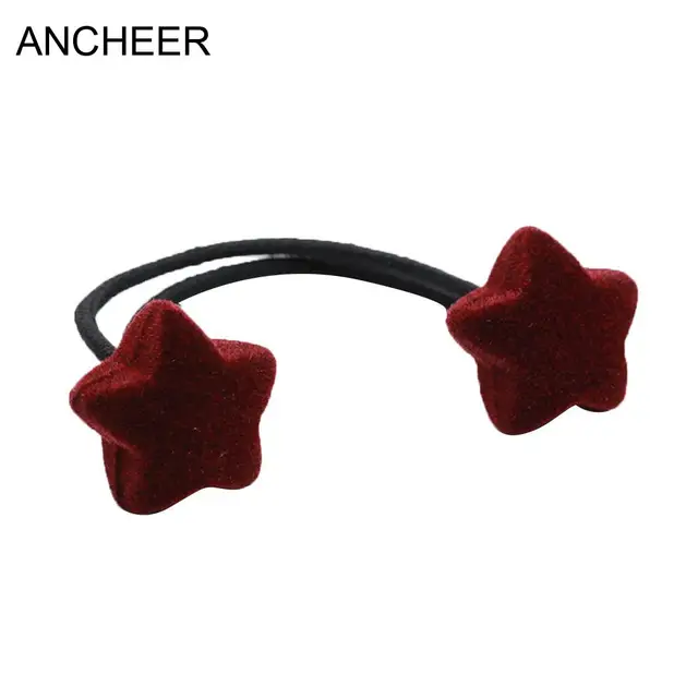 Shape Hair Star Heart Tie Girls Ball Elastic Holder Women Ponytail Hairband Rope