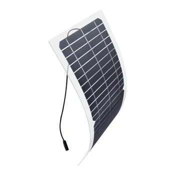 

Xinpuguang 12v10w Transparent Semi-flexible Silicon Monocrystalline Solar Panel Cell DC Module 12v DIY Battery Phone Adapter kit