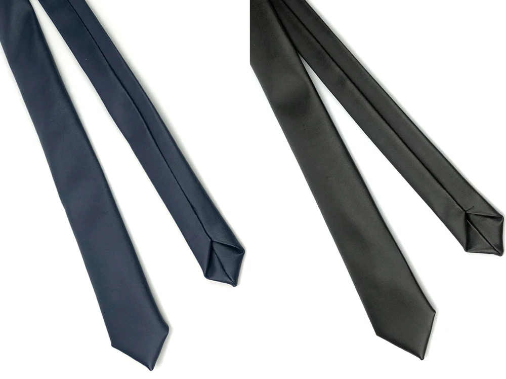 Кожаный Галстук PU 5 цветов черный коричневый синий роскошный тонкий галстук для мужчин Модный Узкий галстук Gravata узкий брендовый галстук