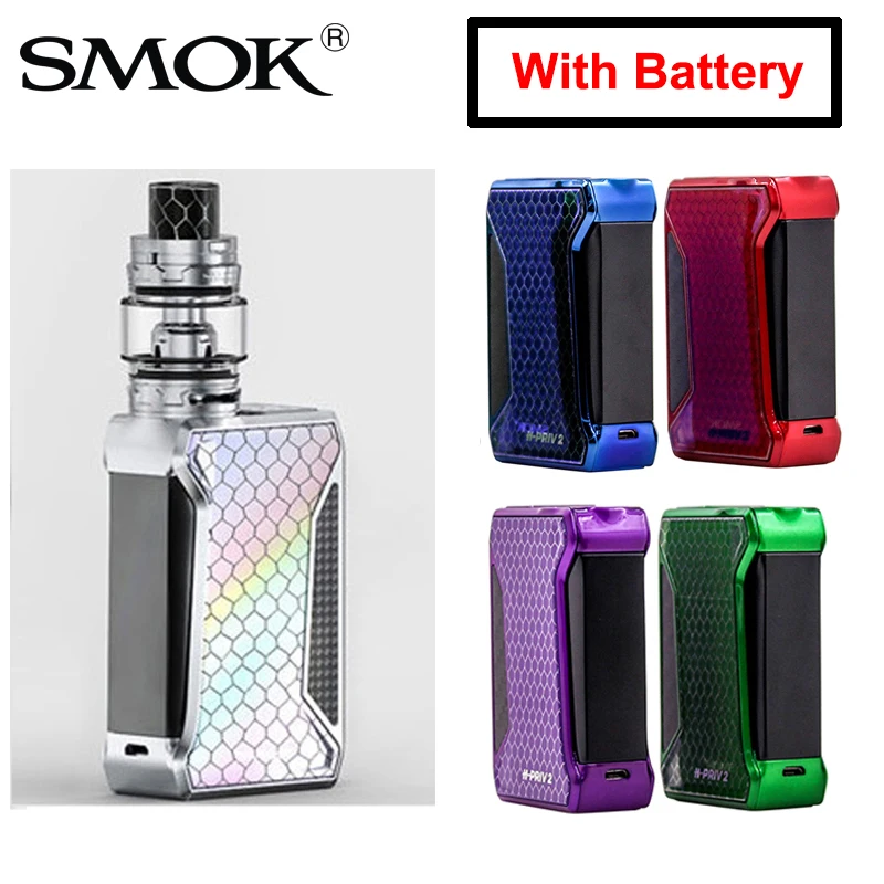 

Original Vape Mod SMOK H-Priv 2 Box Mod TC VW 225W 18650 Battery for 510 thread Tank Cigarette Electronic Vaporizer Mod Alien