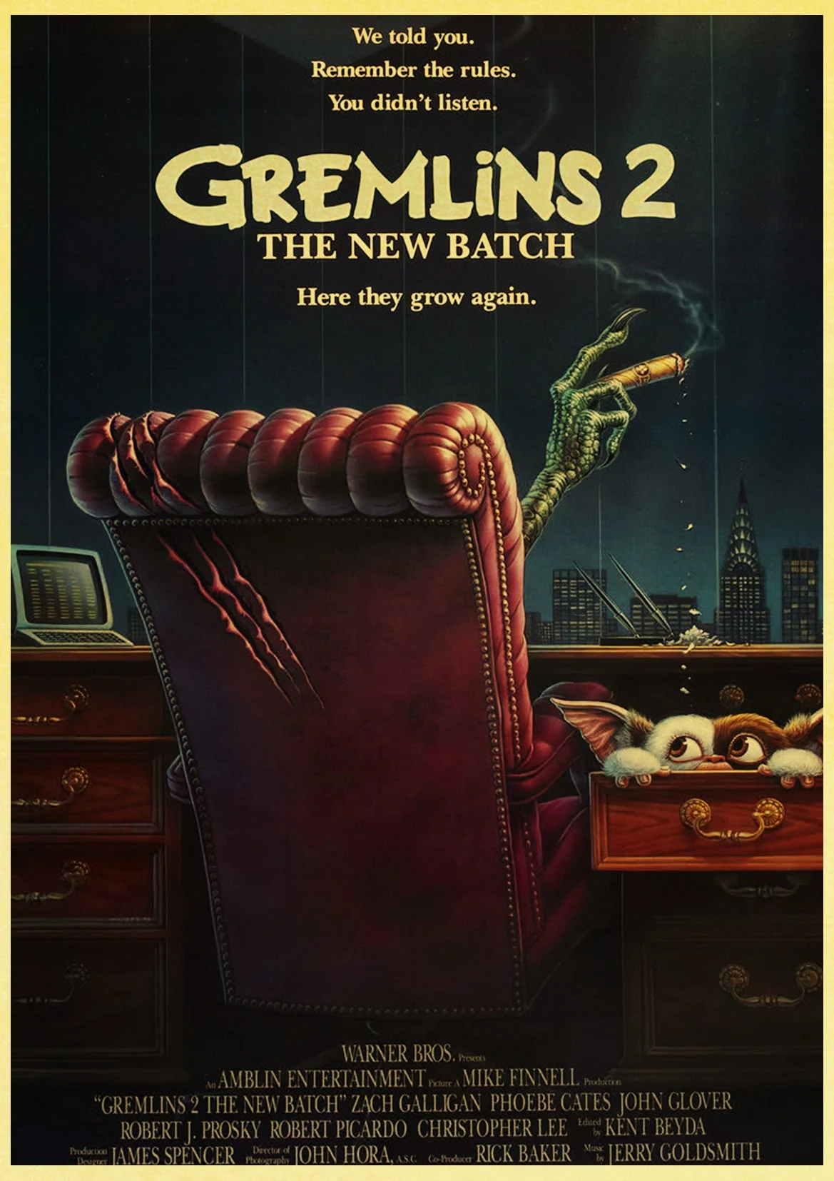D151 Фильм Gremlins Ретро плакат печатает высокое качество настенные наклейки для гостиной украшения дома - Цвет: D151