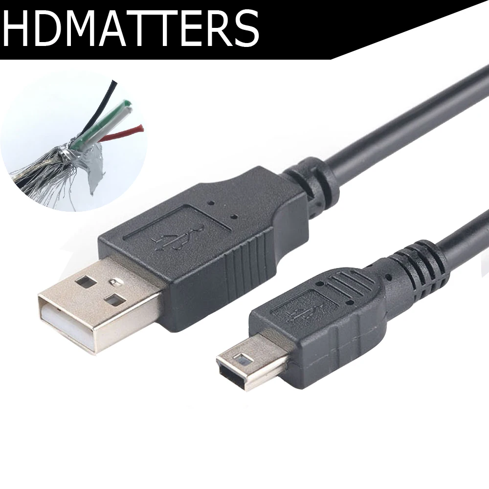 3M мини-usb кабель для зарядки данных USB 2,0 A штекер для мини-b 5-контактный штекер для MP3 MP4 плеера цифровой камеры