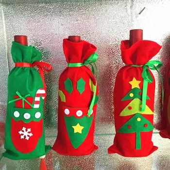 

2016 Christmas Tree Natal For Wine Bottle Decorations 9pcs Supplies Ornament Home Da Decoracao De Natal Adornos Navidad