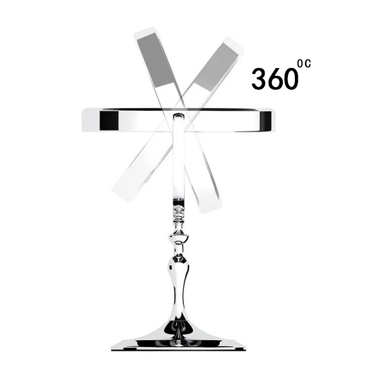 8 дюймов настольное зеркало для макияжа 2-лицевая сторона металла 3X 5X 7X 10X косметическое зеркало с увеличением с бесплатной доставкой