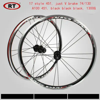 Perfect 2017 new Original RT A100 20 inch 451 /406 folding bicycle wheel Perrin BMX  cassette disc/V brake hub bearing Super light 1290G 1