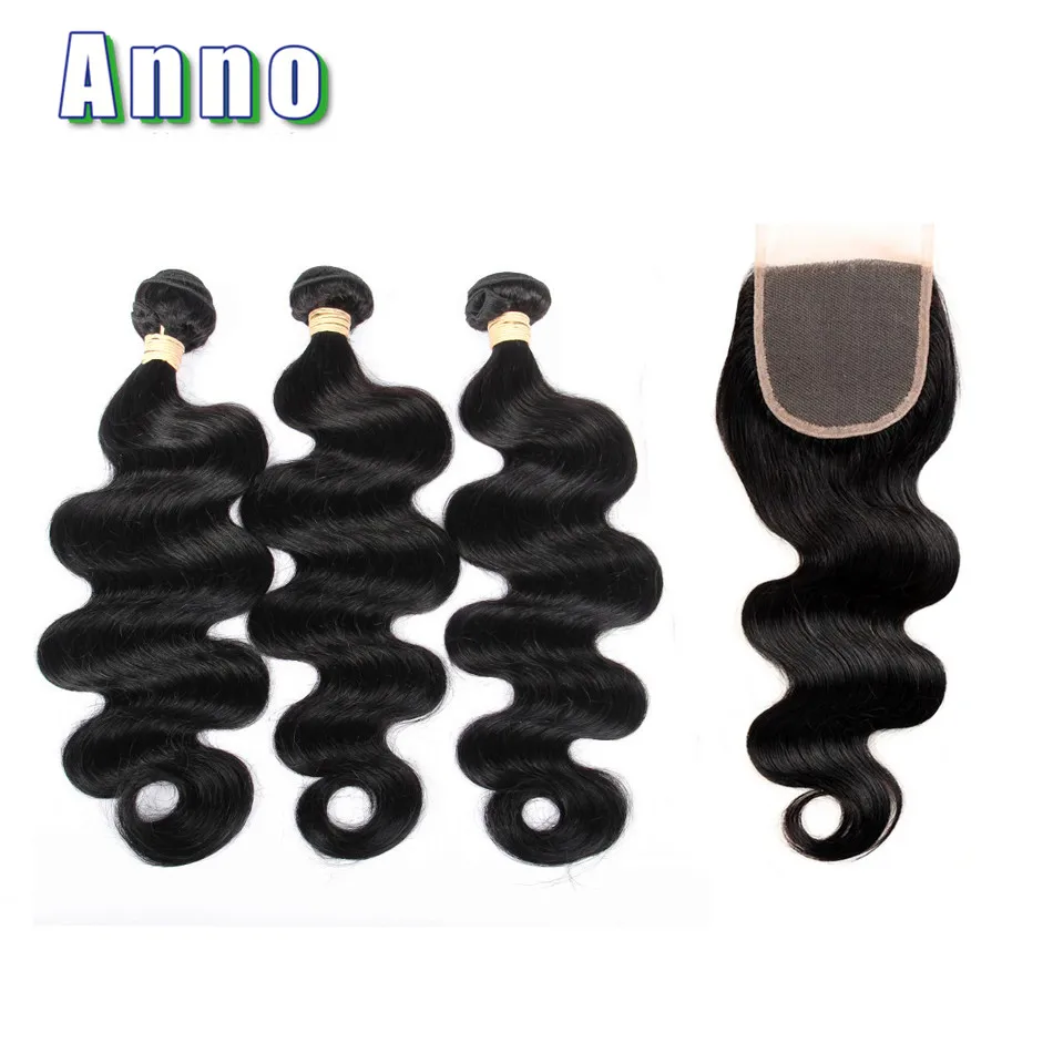 8a Grade Peruvian Virgin Hair With Closure 3bundles Peruvian Body Wave With Closure Cheap Human Hair With Closure Peruvian Hair