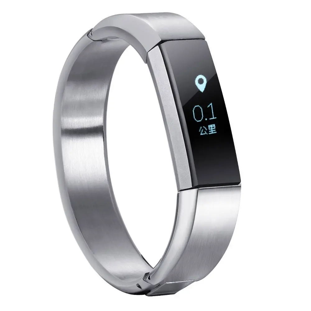 Skup Luksusowy metalowy zegarek ze stali nierdzewnej wymienna opaska bransoletka w stylu paska na nadgarstek pasek watchband akcesoria do Fitbit Alta wysokiej jakości