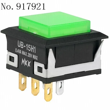

[ZOB] Japan imported gold contacts UB15KKG015F nkk day open UB-15H1 emitting 0.4VA 28V button switch --10pcs/lot