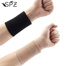 1 пара черный/кожа татуировки покрывают Компрессионные рукава полосы запястье татуировки маскирование консилер для рубцов поддержка УФ Защита Спорт Тренажерный зал