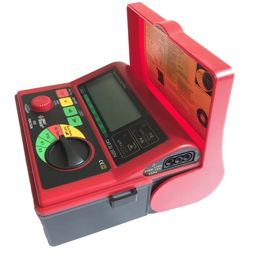 Smart Sensor AR5406 Leakage Switch Tester Digital RCD ELCB Tester Leakage Current Test 10/20/30/200/300/500mA