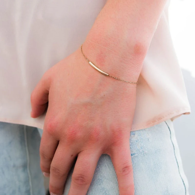 

Fashion Gold Chain Bracelet simple Bracelet For Women Summer jewelry SH038
