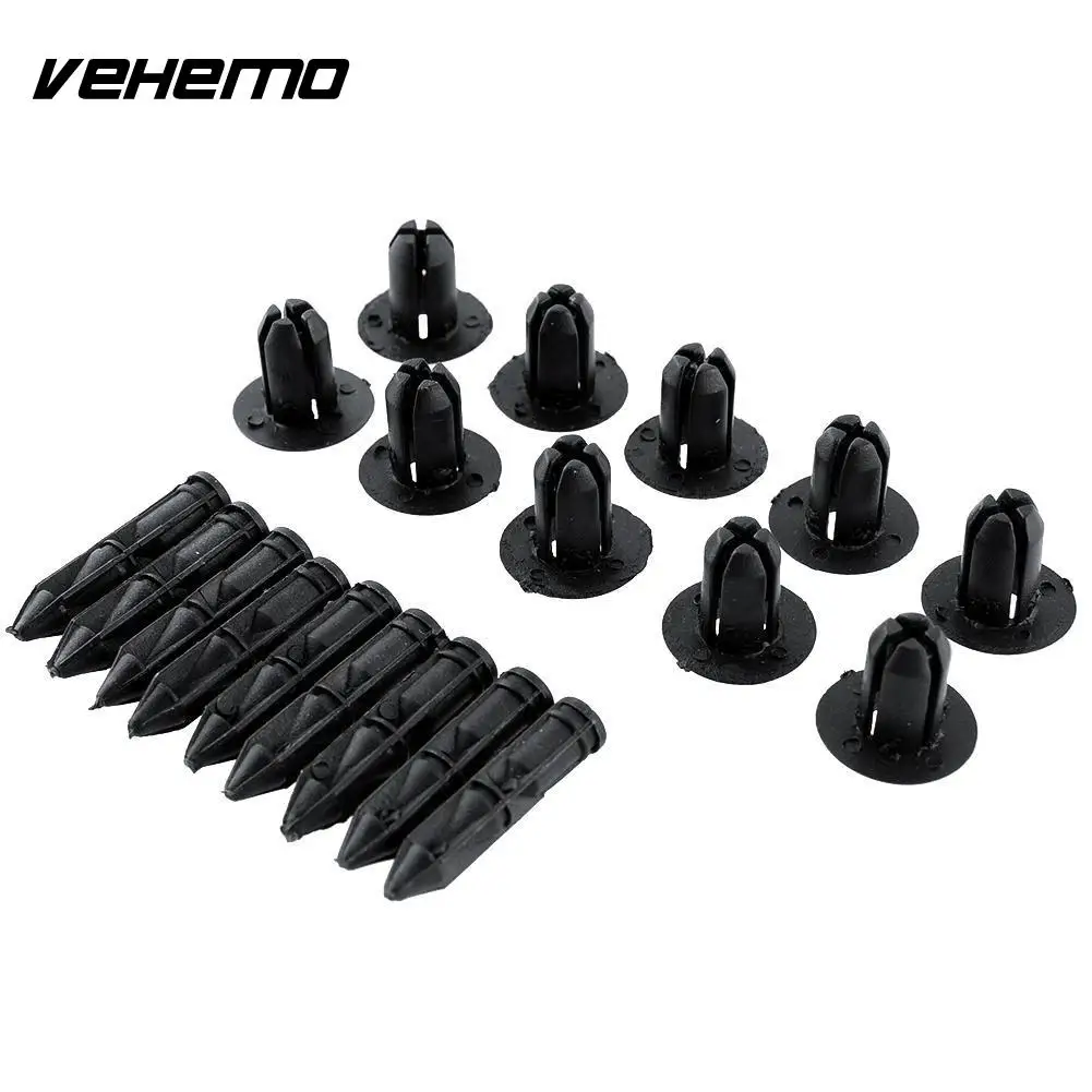 

New 10x Rivet Motorcycle Fairing Trim Fastener Clips For Honda Yamaha Atv