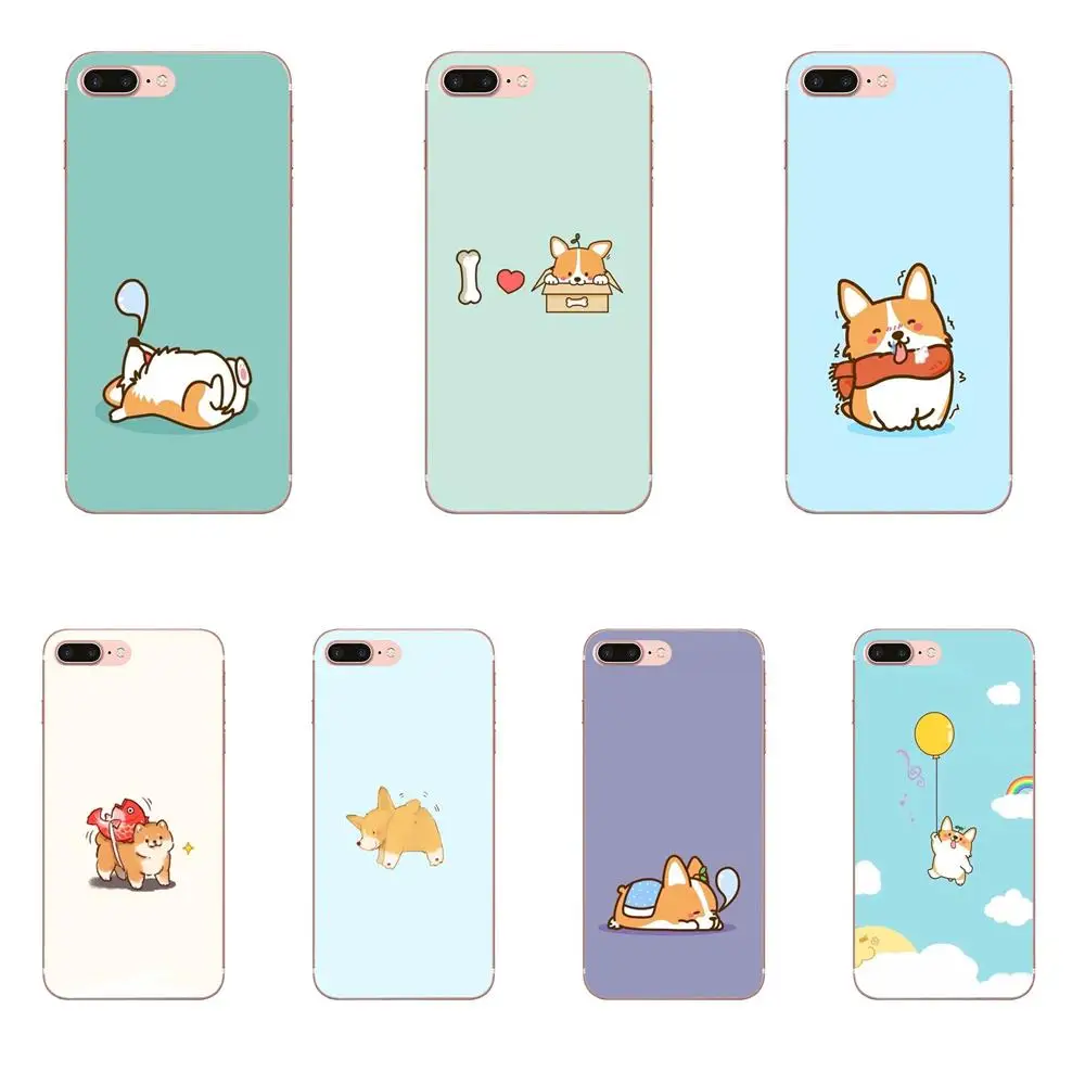 

Soft Cell Case For Apple iPhone 4 4S 5 5C 5S SE 6 6S 7 8 Plus X XS Max XR Cute Lovely Corgi Dogs Animal