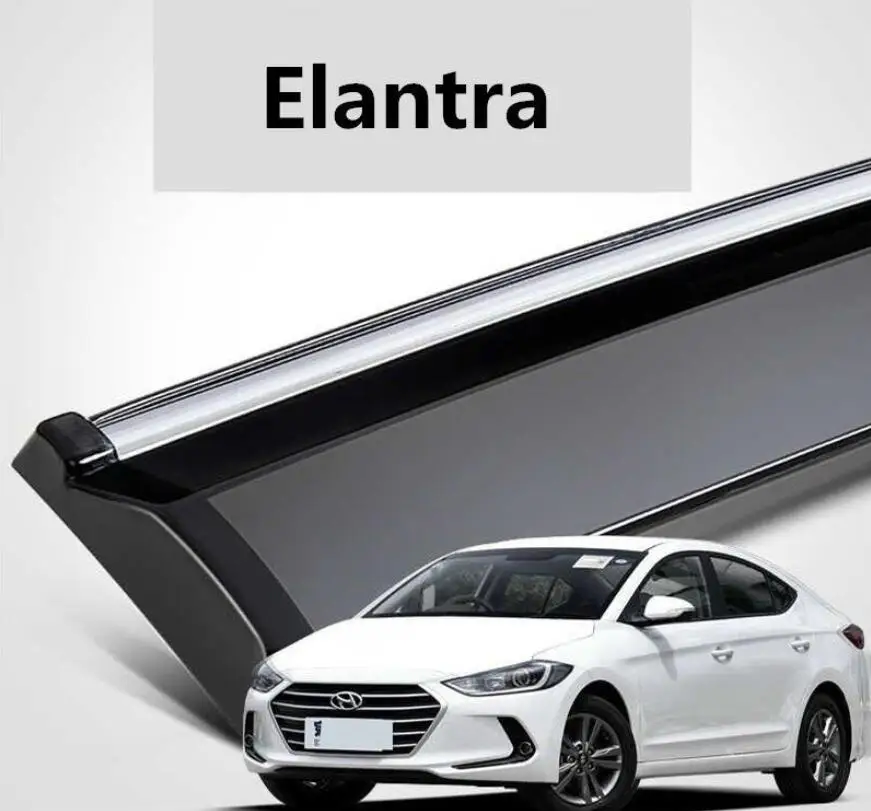 Для hyundai Elantra- Защита от солнца, дождя, дыма, оконный козырек, вентиляционная дверь, козырьки