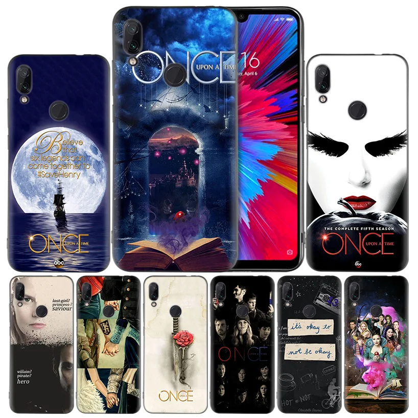 

Once Upon A Time TPU Black Silicone Case Cover for Xiaomi Mi 9 8 Play A1 A2 Redmi Note 7 6 6A 5 Plus S2 GO Lite Pro Pocophone F1