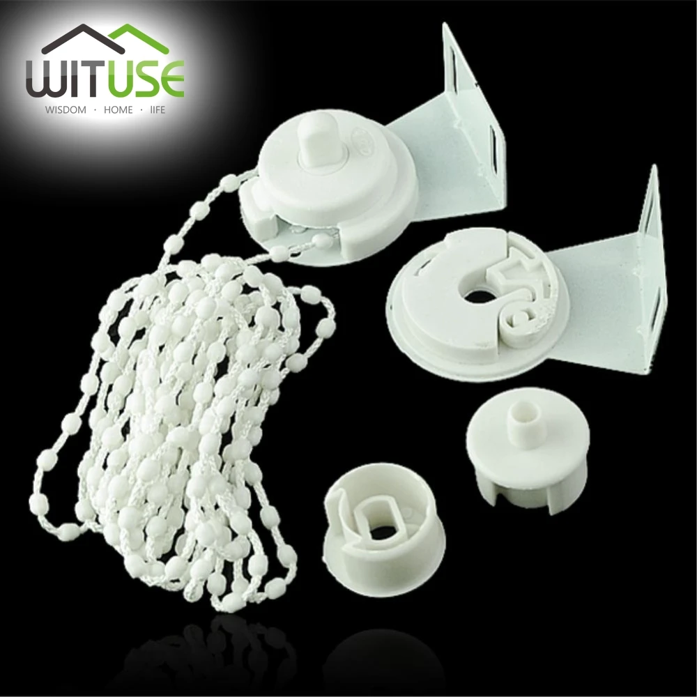 Kit de cadena de cuentas con soporte para persianas con rodillo WITUSE, piezas de reparación de pantalla de alta calidad y nueva marca de 28mm /rodillo ciego