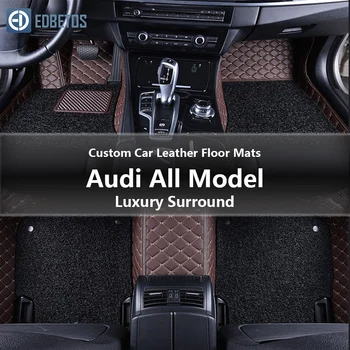

Custom Car Leather Floor Mats for Audi A6 Quattro A7 Quattro A8 A8 Quattro Allroad Auto Luxury Surround Wire Floor Mat 1995-2015