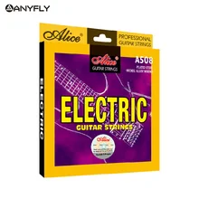 Оригинальный Алиса № a508 размещаются струны для электрогитары 1-й-6-й полный набор струн свет супер легкий сплав никеля раны стали основной части гитары
