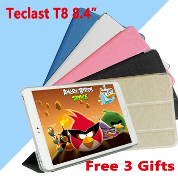 

Ultra thin case For Teclast T8 m8 8.4" Stand pu Leather case for Teclast M8 8.4"2019 tablet Pc Protective Cover + Film gifts