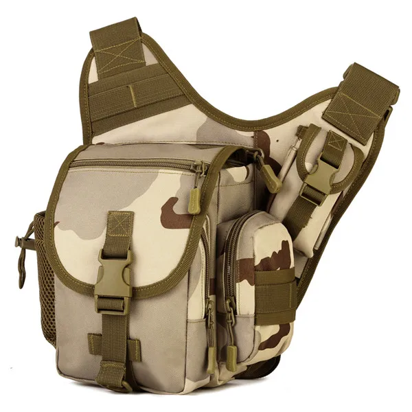Протектор Плюс водонепроницаемая сумка на плечо тактический военный рюкзак точечные сумки Кемпинг Открытый походный мужской нагрудный пакет D026 - Цвет: Three sand
