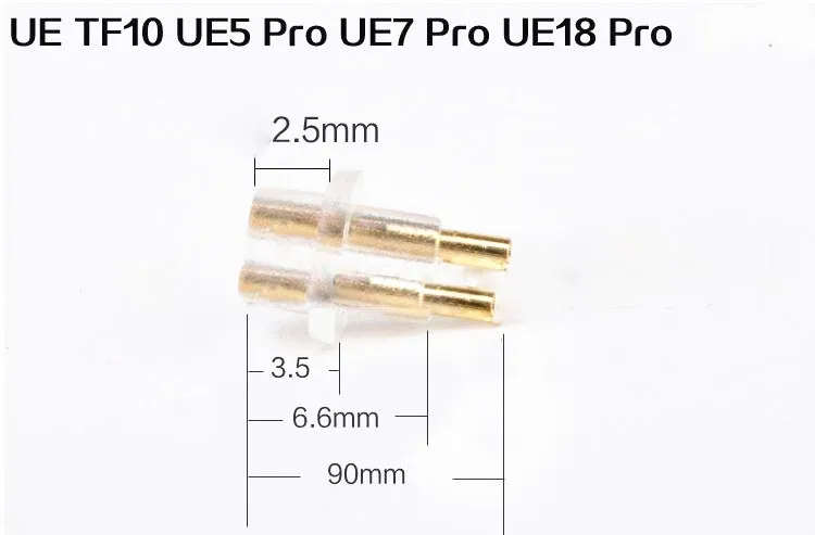 1pair free shipping Female Port Socket 0.75mm Earphone Pins Plug For DIY UE tf10 UE7 UE5 UE18 Pro IEM new type 4 5mm tail hold diameter male headphone plug diy earphone pins for hd800 free shipping 2pcs lot