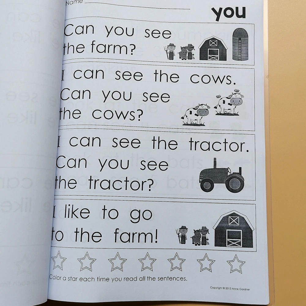 Lição de Casa Brinquedos Educativos Crianças Aprender Inglês Muito Primeira Vista Palavra Frase Interativo Phonics Colorir Prática Workbook 11 Online shopping