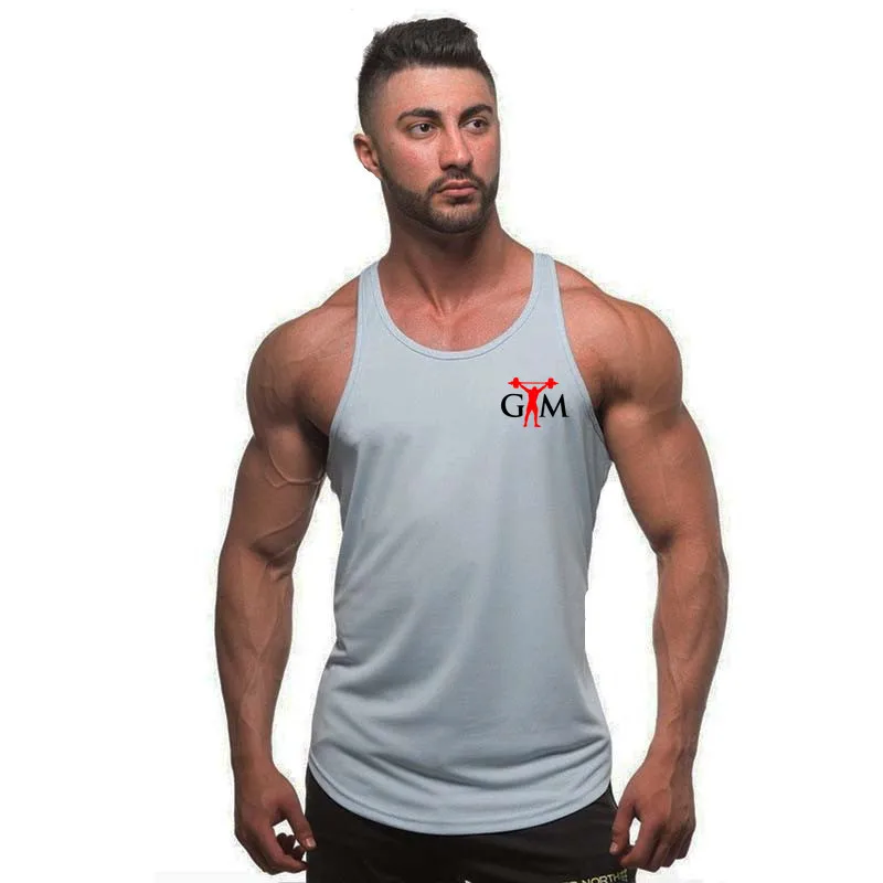 Brand New mens Tank Top Men Gyms Stringer Sleeveless Shirt Open Sides Blank Fitness Clothing Cotton Sportwear bodybuilding Ves