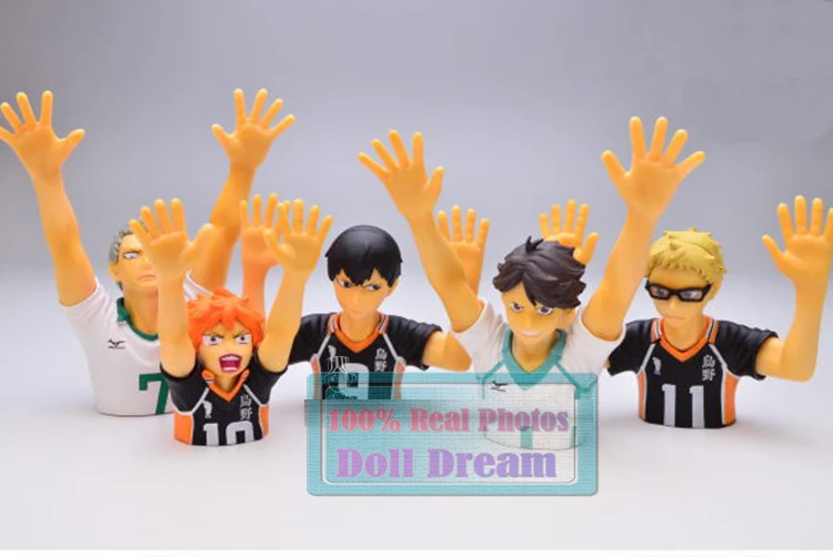 

5pcs/lot 4-5cm Japanese original anime figure TakaraTomy haikyuu action figure kids toys for girls