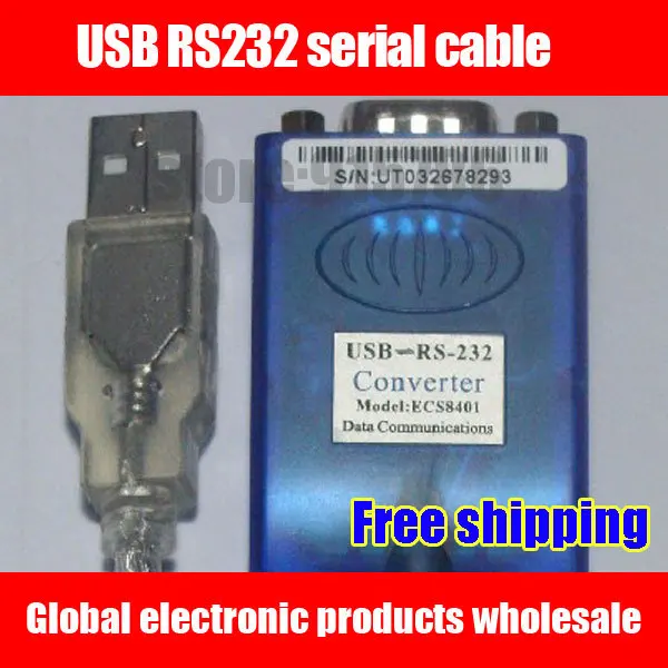 

Free shipping ECS8401 industrial grade USB RS232 serial cable / RS232 converter / USB to COM port / FT232RL support WIN8