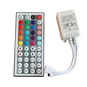 #Best LED Strip IR Remote Controller Fancy Wireless RGB LED Strip Controler For 3528 5050 RGB SMD LED Strip Light With Battery 44 Keys