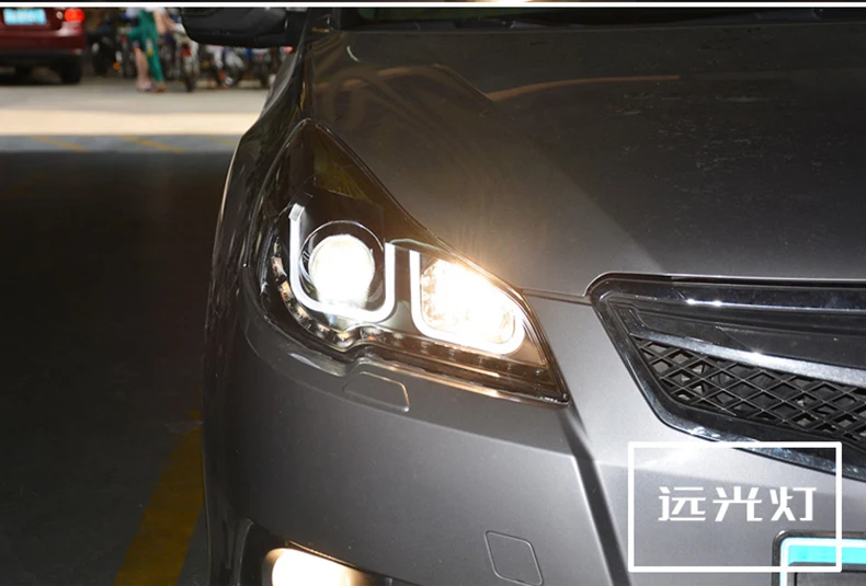 Excellent Car styling case for Subaru Outback 2010-2014 Headlights LED Headlight DRL LED lens headlamps HID Xenon turnlight running light 4