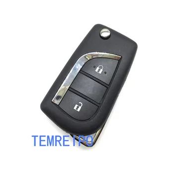 

10pcs/lot 2 Buttons 2014 Replacement Folding Remote Car Key Shell For Toyota Corolla RAV4 Before 2013