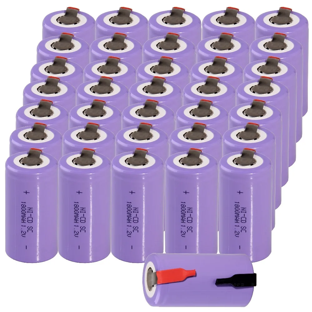36 pcs SC 1800mah 1.2v battery NICD rechargeable batteries element for makita bosch B&ampD Hitachi metabo dewalt power tools | Электроника