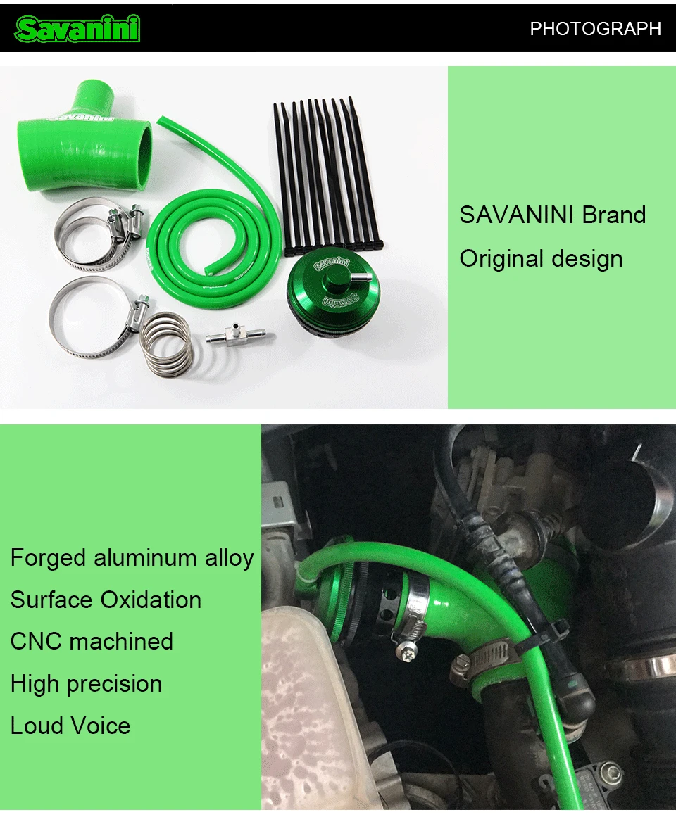 Цельнокроеный запорный клапан из алюминиевого сплава для двигателя Ford Fiesta EcoBoost 1,0 и Focus 1,0 T Savanini высокого качества