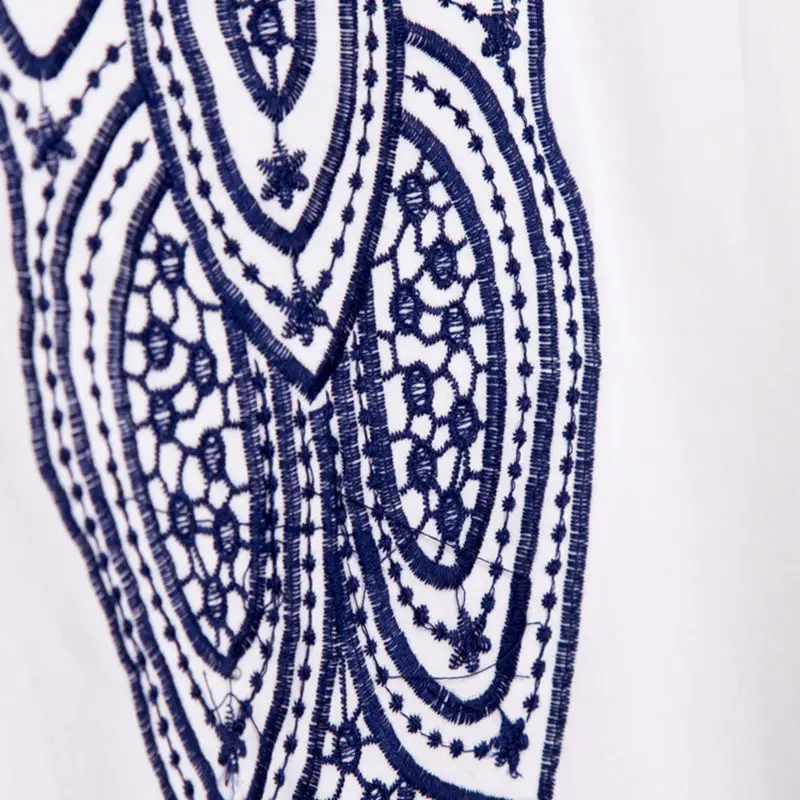 Женская винтажная блузка с коротким рукавом хлопковая Свободная рубашка в стиле