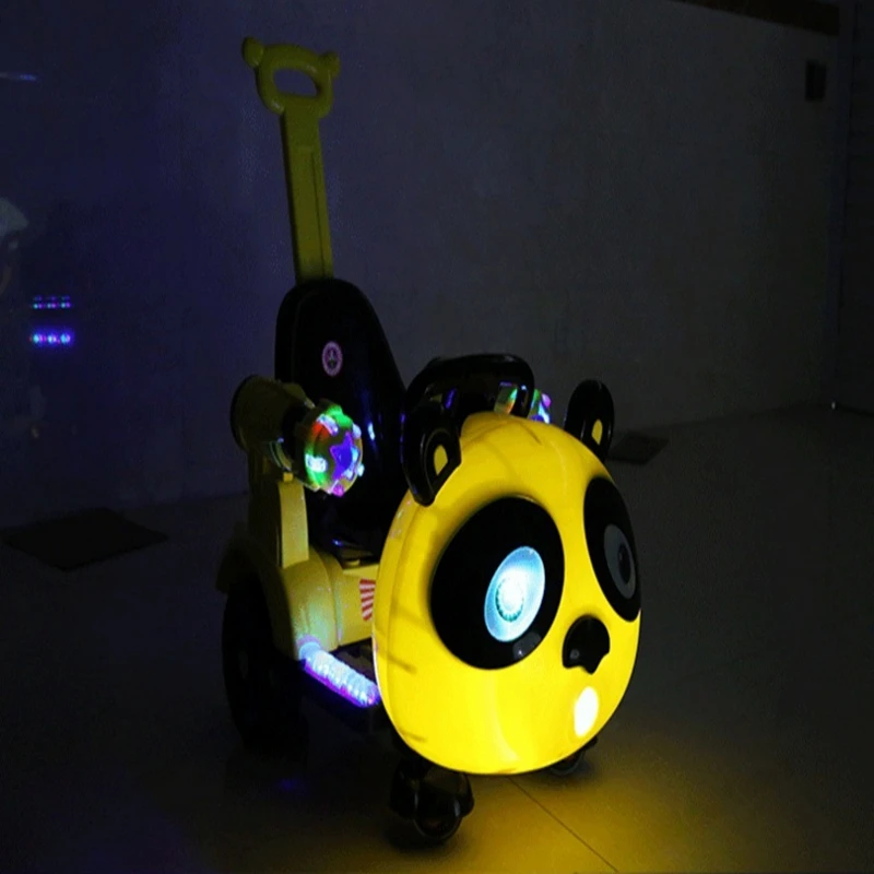 Bambini Scooter Elettrico Kart Giocattolo Altalena Auto Trolley Prima Educazione A Distanza di Controllo Regolabile con Lampeggiante Luce A Quattro Ruote