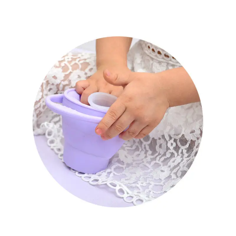 Детская посуда детская миска тарелки для закуски силиконовая чашка для малышей Дети для кормления ручка чаши контейнер для хранения 12,5*8,9 см