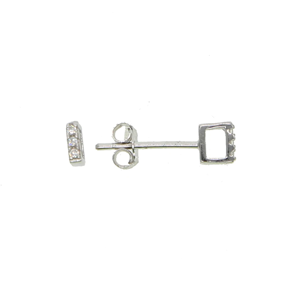 

Simple Korean MINI cute hollow square cz Earring 100% 925 silver for Women Small Ear Studs Earring Brincos Ear Jewelry Girl kids