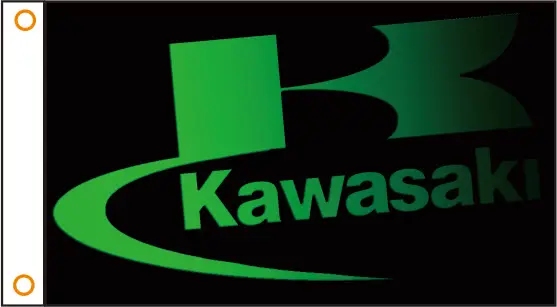 

custom flag Motorcycle flag kawasaki banner 3x5ft 100D poliester 02