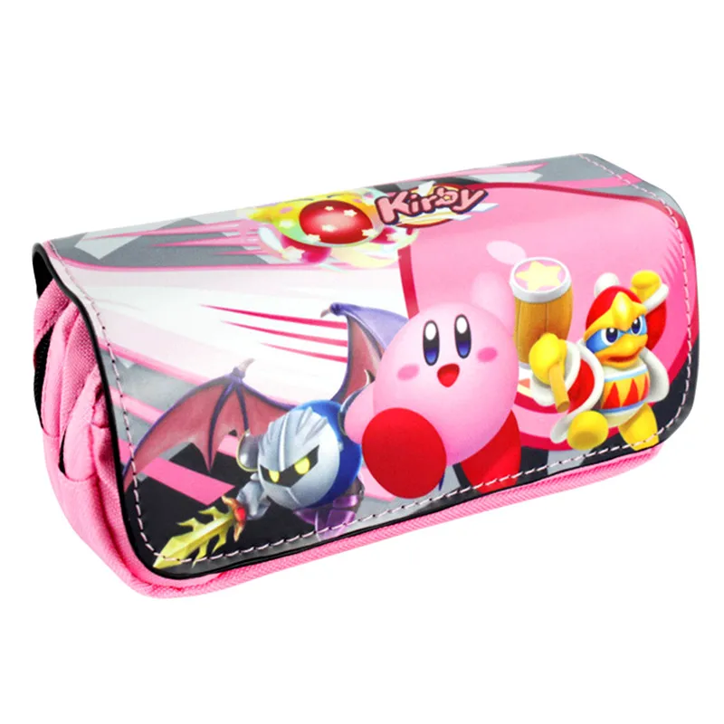 

FVIP Cute Cartoon Kirby Cosmetic Cases Make Up Bag Pencil Case for Students