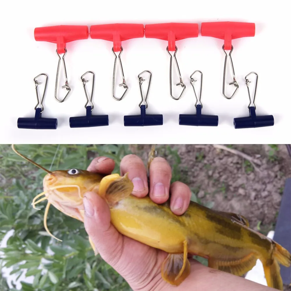 High Quality 10pcs Fishing Sinker Slip Clip Clear Plastic Head Swivel