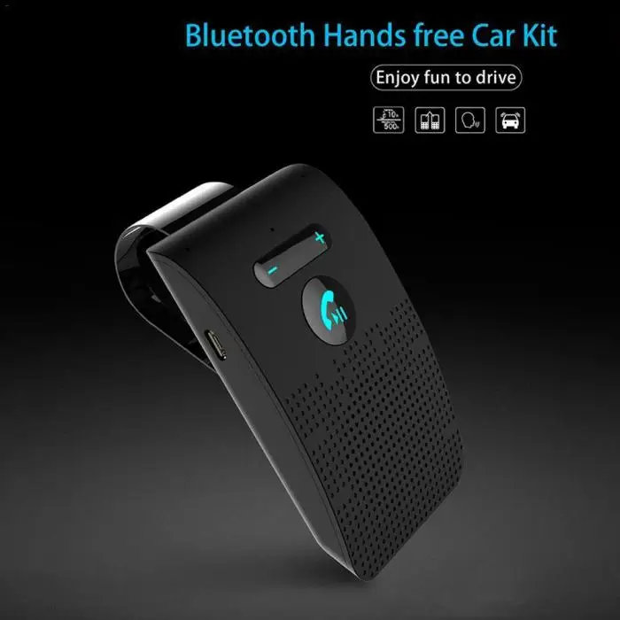 Популярный универсальный Bluetooth приемник автомобильный комплект беспроводной громкой связи динамик телефон козырек
