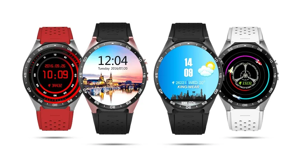 Winait 3G android digital smart watch phone with touch display/2MP camera/gps/wifi/heart rate men watch