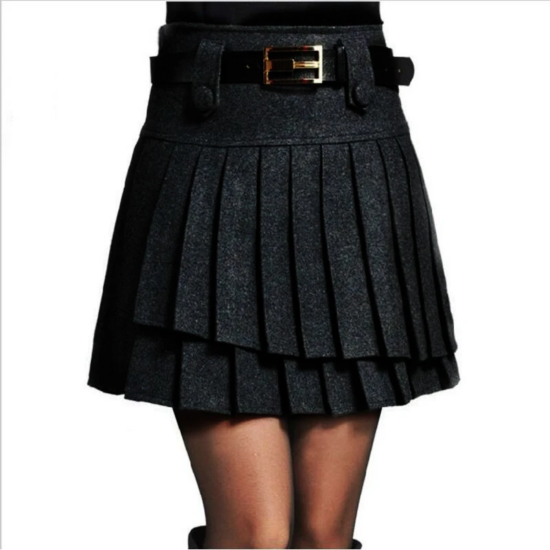 winter skirt outfits 2018